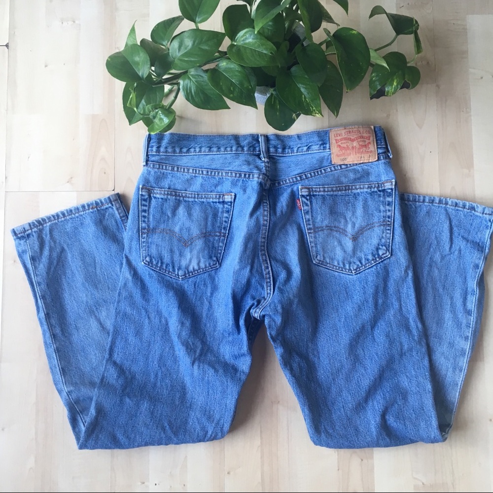 Vintage LEVIS 505 Straight Leg light blue 34x30 - Picture 1 of 8